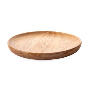 Assiette en bois d'acacia écologique pour la décoration des desserts, assiette en bois massif pour la maison et les fêtes à bas prix - Product Image 3