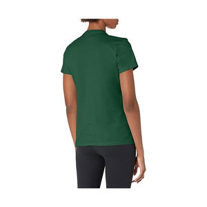 Venta al por mayor de gran tamaño de la mujer de moda de verano camiseta transpirable de secado rápido de manga corta suave y ajustado teñido liso - Product Image 2