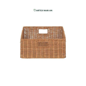 Panier de rangement en cube de rotin naturel Organisateur écologique pour la décoration de la maison et du bureau - Product Image 6