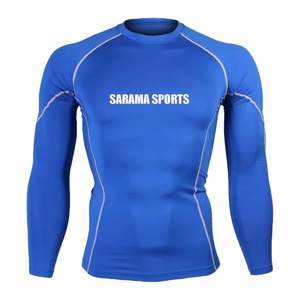 New Adults Men's Rash Guards Made With Polyester for Wholesale Men Long Sleeve <b>Rashguard</b> Shirts - Product Image 4