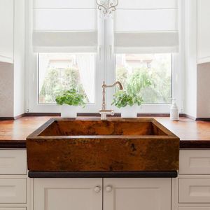 อ่างล้างจานทองแดงสไตล์บ้านไร่ดั้งเดิม ให้ลุคคลาสสิก ทนทาน และคุณภาพงานฝีมือ - Product Image 3