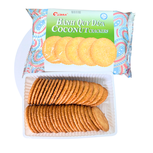 Craquelins de noix de coco croustillants – Ingrédients naturels, saveur côtière authentique 160g Snack rond Normes d'exportation Directement de l'usine - Product Image 5