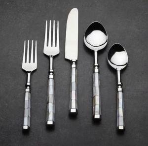 Juego de Cubiertos de Acero Inoxidable de Primera Calidad con Mango de Latón, Juego de Cubiertos Chapados en Oro Personalizados para Decoración del Hogar - Product Image 4