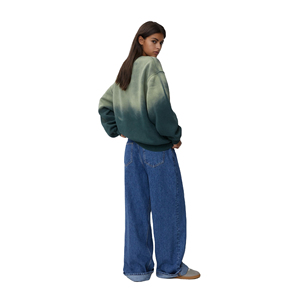 เสื้อสเวตเตอร์ผ้าฝ้าย100% วินเทจแขนยาวคอกลมมีดีไซน์เรียงรายพิมพ์ลายได้ตามต้องการสำหรับฤดูหนาว - Product Image 5