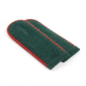 Fournisseur OEM ODM personnalisé : Épaulette en tissu vert bouteille avec passepoil rouge, accessoire d'uniforme - Product Image 3