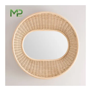 Custom Design Decorative Wall <b>Flower</b> Full-Length <b>Mirror</b> Bamboo Home Decoration for Interior Design for Vietnam - Product Image 6