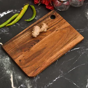 Tabla de Cortar de Madera de Acacia Natural para Uso en la Cocina - Plato de Madera para Cortar Verduras, Frutas y Queso por saniya handicraft - Product Image 2
