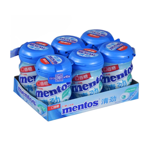 Mentos Clear Sandwich Goma sin azúcar 56g Fresh Mint Sabor Sándwich embotellado Goma sin azúcar - Product Image 2