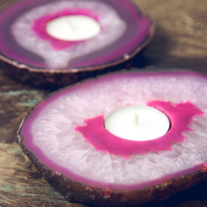 Vente en gros de bougeoirs chauffe-plat en agate Articles de cadeaux de luxe pour la décoration intérieure de qualité supérieure pour les décorations de mariage - Product Image 5