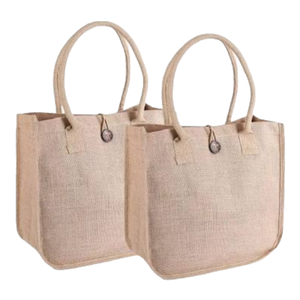 Sacs à provisions en Jute de haute qualité, Style personnalisé, motif de tissu, pièces de couleur, petite origine brute indienne - Product Image 3