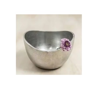Atractivo cuenco para servir, cuenco para servir de Metal plateado de Calidad exclusiva para Hotel, restaurante, cuenco para servir a la venta - Product Image 1