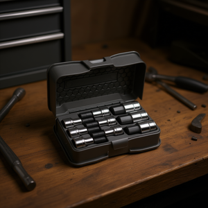 Ensemble d'outils Usag de 9 pièces avec embouts pour vis à six pans creux, boîte en ABS - Product Image 3