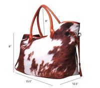 Sac fourre-tout à bandoulière en cuir de vache de luxe-un accessoire indispensable