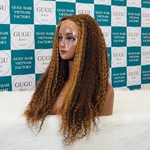 OMBRE CABELLO HUMANO BIRMESE RIZADO 5X5 PELUCAS DELANTERAS DE ENCAJE - Product Image 2