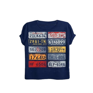 Camiseta de estilo informal para hombre O Nick 100% algodón 220GSM estampado DTF personalizado patrón de letras holgadas - Product Image 3