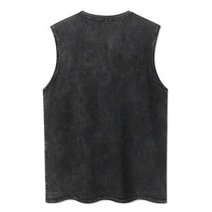 Camiseta informal sin mangas de verano para hombre High Street Dark Style con Reaper Printed Front Logo Lavable Sports Fitness Vest - Product Image 5