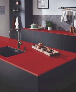 Losa de encimera de piedra de cuarzo resistente al calor perfecta para decoración de encimeras de cocinas de proveedor indio - Product Image 2