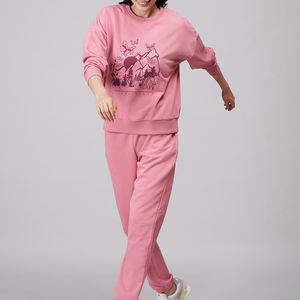 Vêtements de rue décontractés pour femmes, épaules tombantes, respirants, écologiques, anti-froissement, col rond, manches longues, manches longues, hiver, surdimensionné - Product Image 4