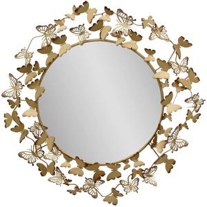 Miroir mural en métal au design simple avec la meilleure qualité pour la décoration Miroir en métal suspendu de luxe Haute qualité Meilleur prix - Product Image 6