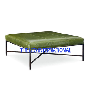 Mesa de Centro Otomana Italiana de Lujo, Diseño Redondo Moderno para Sala de Estar, Mesa de Té Sencilla para el Hogar, Acero Inoxidable - Product Image 5