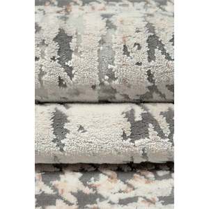 Tapis moderne beige Mazzini 1479 de Netline Home Depot, 60% viscose, 40% acrylique, non-muant, facile à nettoyer, durable, 60% viscose, 40% - Product Image 2