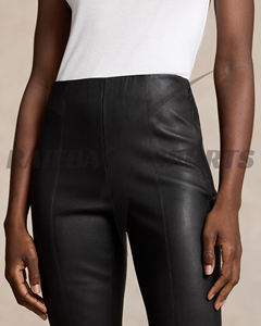 Leggings de sport respirants en spandex extensible à quatre sens avec revêtement PU, taille haute, pour filles et femmes - Pantalons de yoga et de fitness toutes tailles - Product Image 5