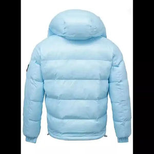 Veste d'hiver coupe-vent imperméable à capuche chaude et brillante Doudoune en duvet de canard Nouvelle arrivée en coton biologique Vestes de couleur pour hommes - Product Image 6