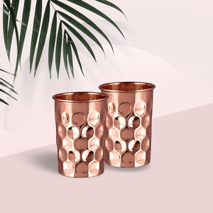 ภาชนะใส่แก้วโลหะทองแดงเป็นมิตรกับสิ่งแวดล้อมพร้อมฝาขัดเงาดีไซน์มีชื่อเสียงอุปกรณ์เสริมที่เป็นที่ต้องการมากที่สุด - Product Image 5