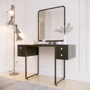 Commode en bois au design minimaliste BTD68015 à double tiroir pour chambre à coucher et usage domestique - Product Image 1