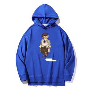 เสื้อฮู้ดดี้ผู้หญิงพรีเมียม แขนยาว ลายการ์ตูนหมี ระบายอากาศได้ดี ผ้าเทอร์รี่สำหรับฤดูใบไม้ร่วง พิมพ์ลายด้วยความร้อนด้านหน้า สไตล์ลำลอง - Product Image 2