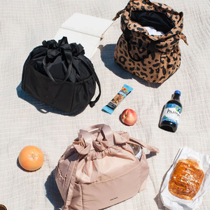 Bolsa de Almuerzo Aislada Reutilizable Ecológica Cheetah para Mujer, Impermeable, de Nailon, con Cierre de Cordón, Tamaño Grande para el Trabajo y la Oficina - Product Image 6