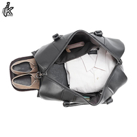Sac de voyage pour homme en cuir pleine fleur souple, imperméable, avec compartiment à chaussures, personnalisable, fait main, idéal pour le sport et les affaires
