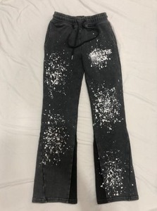 Pantalones Deportivos de Estilo Urbano con Logotipo Personalizado Bordado, Pantalones de Chándal Vintage de Hip Hop con Estampado de Salpicaduras para Hombre - Product Image 6