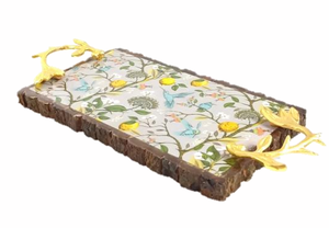 ถาดเสิร์ฟกาแฟชาและกาแฟทำจากไม้และอลูมิเนียมมีคุณภาพทันสมัย - Product Image 6