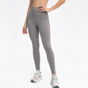 Pantalon de yoga gym avec logo personnalisé pour femmes legging respirant taille haute porte-cartes à pousser vêtements de sport personnalisables - Product Image 1