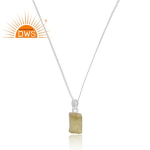 Collar con colgante de plata de ley 925 natural, joyería personalizable - Product Image 2