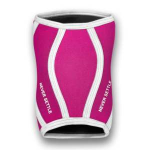 Hustlers Women's Neoprene Pink <b>Knee</b> <b>Sleeves</b>-Elastic Compression Support Quick Dry Alphabet Pattern 7mm Thickness for Workout - Product Image 3