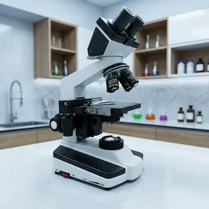 Student Lab Biological <b>Microscope</b> 40x Objective 20x Eyepiece LED Light Source Binocular 3-Year Warranty - Product Image 1