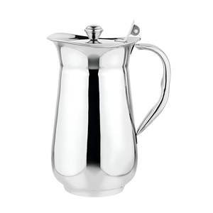 Pichet en acier inoxydable léger, conçu pour un transport facile, écologique, lavable au lave-vaisselle, pour servir des rafraîchissements lors d'événements en plein air - Product Image 1