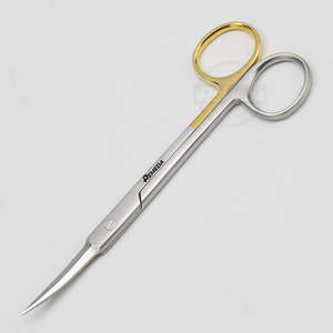 Tijeras Manuales para Cartílago REMEDA MCINDOE, Hoja Dentada, Acero Inoxidable Alemán, 19 cm, Curvas, para Cirugía Plástica y Uso en Encías - Product Image 1