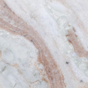 Mesa de Comedor con Base de Madera de Mango Maciza y Combinación Única de Diferentes Materiales, con Patrón de Revestimiento Redondo y Tapa de Mármol Blanco Natural - Product Image 5