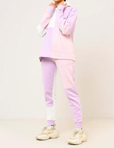 Oversized Drop Shoulder Custom Printed Solid Color Block Long Tops Breathable Casual <b>Women's</b> <b>Shorts</b> Two Piece Set - Product Image 5