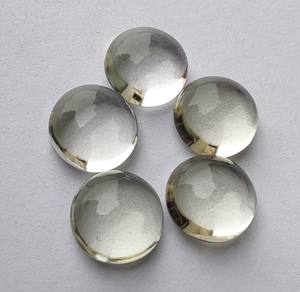 Venta al por mayor de piedras preciosas sueltas calibradas con reverso plano blancas de corte brillante de cristal de cuarzo natural IGI con certificación Lavira para joyería - Product Image 3