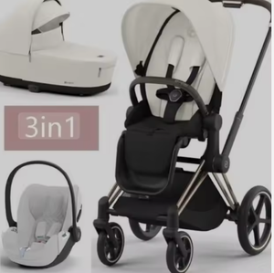 รถเข็นเด็ก Priam 4.0 3 in 1 aton B2 สีเซเปีย แบล็ค โครงโครเมียม แบล็ค ระดับพรีเมียม - Product Image 2