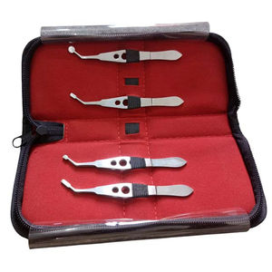 Pinzas de masaje de cabeza de glándula de Meibomio para ojos, pinzas para quistes de párpados para dragado, instrumento quirúrgico de fisioterapia para enfermedad ocular grasa - Product Image 4