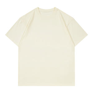 Camiseta extragrande de cuello redondo de alta calidad con hombros caídos 280GSM 100% algodón camisetas de talla grande Boxy Fit camiseta en blanco de peso pesado - Product Image 1