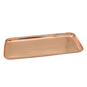 Bandeja de Servir Art Deco de Cobre Martillado Maximus International |   Bandeja de exhibición rectangular, organizador de mesa multifuncional para - Product Image 3