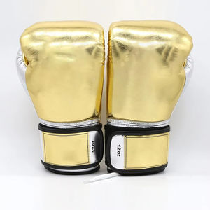 Gants de boxe professionnels de qualité supérieure, fabriqués en cuir métallisé, vente directe d'usine, gants de boxe professionnels pour homme et femme - Product Image 3