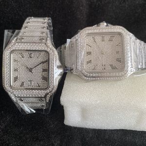 Relojes de Hip Hop con Diamantes, Relojes Automáticos Mecánicos con Diamantes VVS Moissanite, Reloj que Pasa la Prueba del Diamante - Product Image 1