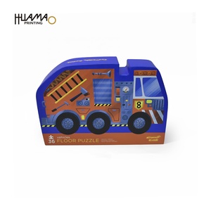 Boîte de rangement en forme de camion OEM, boîte rigide personnalisée avec impression sur le dessus et le dessous pour l'emballage de puzzles éducatifs pour enfants - Product Image 2